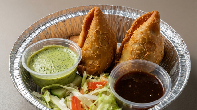 Street-Cart Lamb Samosas.